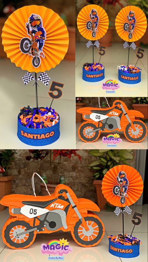 Bolo Motocross, Piñata Ideas, Moto Cross, Birthday Balloon Decorations, Third Birthday, Party Shop, 5th Birthday, 4th Birthday, Balloon Decorations