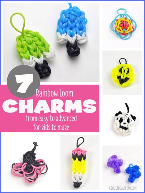 11 Cool Rainbow Loom Bracelets for Kids to Make from Easy to Advanced Crazy Loom, Loom Bands Tutorial, Loom Band Patterns, Fun Loom, Loom Love, Bracelets For Kids, Rubber Band Crafts, Rainbow Loom Creations, Rainbow Loom Patterns