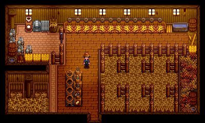 Stardew Farms, Barn Layout, Stardew Valley Layout, Stardew Valley Tips, Stardew Valley Farms, Valley Game, Farm Layout, Barn Design, New Farm