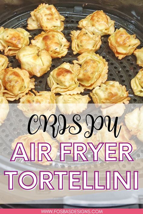 Crispy Air Fryer Tortellini Recipe Air Fried Tortellini, Tortellini Air Fryer, Crispy Tortellini, Air Fryer Tortellini, Easy Tortellini Recipes, Tortellini Recipe, Fried Spinach, Spinach Tortellini, Easy And Healthy Recipes