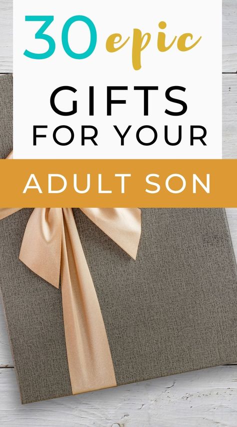 Looking for a cool gift for your adult son? Discover a wide variety of nice gifts for him, gifts he will love, no matter what he's into, from sentimental personalized gifts to the latest tech gadget and fashion accessories and much more! | Gifts for son birthday | Son birthday Gifts | Present for son | gifts for son men | Gift ideas for men | Easter gifts for adults Mens 18th Birthday Gifts, Sons 18th Birthday Gift Ideas, Christmas Gifts For Mom From Son, Sons 30th Birthday Ideas, 21 Birthday Gift Ideas For Him, Easter Gifts For Adults Men, Best Gifts For Adult Son, 25 Birthday Gifts For Him, Young Adult Birthday Gifts