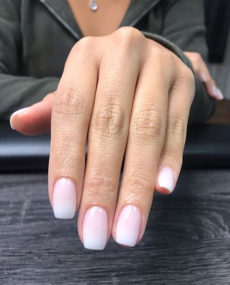 Beethedipqueen on Instagram: “Ombré is hands down The Most Wanted Nail Color 😍 SNS #charlotte #charlottenails #charlottenailtech #charlottenailsalon…” Unghie Sfumate, Milky Nails, Sns Nails, Popular Nails, Dry Nails, Neutral Nails, Most Wanted, Nail Color, Nail Shapes