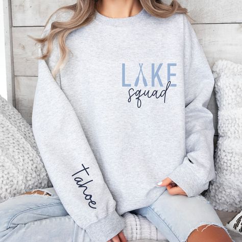 Lake Sweatshirt Ideas, Lake Sweatshirt, Lake Shirts, Lake Bachelorette, Lake Outfit, Lake House Gifts, Lake Life Shirt, Weekend Sweater, Pocket Designs