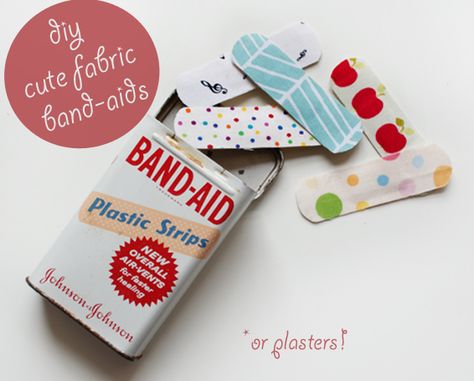 DIY Band-Aid Tutorial | A Blackbird's Epiphany - UK Handmade and Creative Writing Blog: DIY Band-Aid Tutorial Fantasy Writing, Kids Play Toys, Writing Blog, Cute Fabric, Cloth Pads, Craft Markets, Line Friends, Fabric Remnants, Fabric Projects