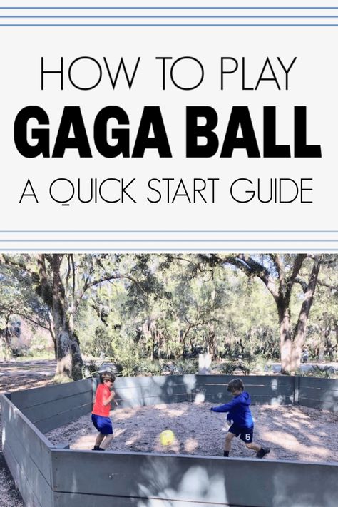 Gaga Ball: Quick start guide on how to play gaga ball. This game is now in a lot of parks and schools. Gaga Ball Pits, Gaga Ball, Outdoor Learning Activities, Mind Hacks, Pe Games, Youth Games, Physical Education Activities, Quick Start Guide, Parenting Strategies