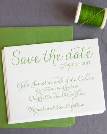 Surprise Engagement Party, Letterpress Save The Dates, Wedding To Do List, Wedding Planning Timeline, Wedding Guest List, Martha Stewart Weddings, Wedding Planning Checklist, Date Cards, Wedding Checklist