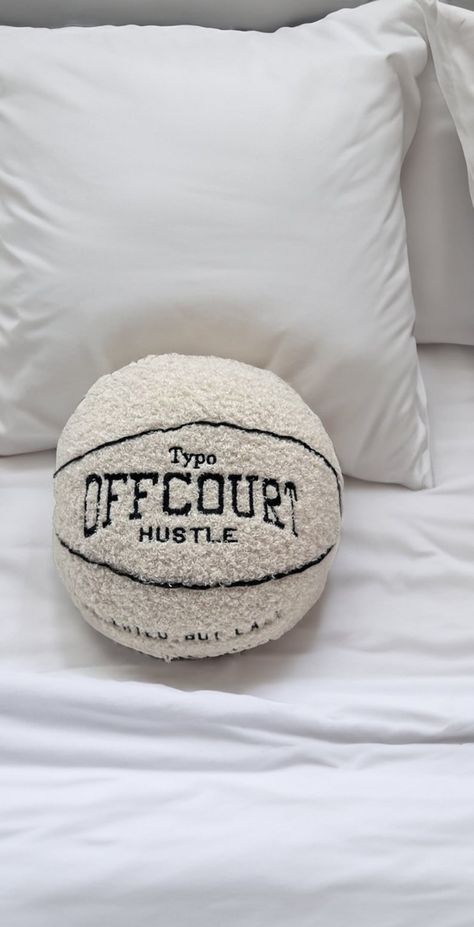 8ball Pillow, Basketball Pillows Aesthetic, Basketball Plushies, Basketball Pillow, Stuffed Basketball Pillows, Basketball Pillow Cases, Tufting Diy, Spring Fits, Designer Throw Pillows