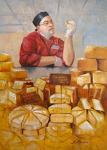 Cheese Monger, Cheese Illustration, Cheese Art, Cheese Factory, Exhibition Booth Design, Exhibition Booth, Big Wheel, How To Make Cheese, Booth Design