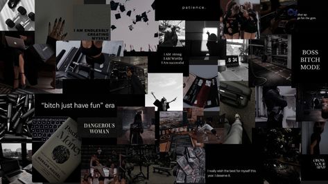 Dark Luxury Aesthetic Wallpaper, Visionboard Aesthetic, Cool Wallpapers For Pc, Feminine Wallpaper, Vision Board Collage, Money Luxury, Gym Wallpaper, Dark Visions, 2560x1440 Wallpaper