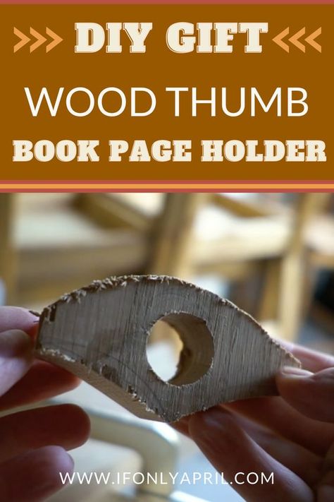 Wood Book Page Holder Diy, Thumb Book Page Holder Diy, Book Holders Diy, Thumb Book Holder Diy, Wood Book Page Holder, Wood Page Holder, Gifts To Make Out Of Wood, Wooden Page Holder, Book Thumb Holder