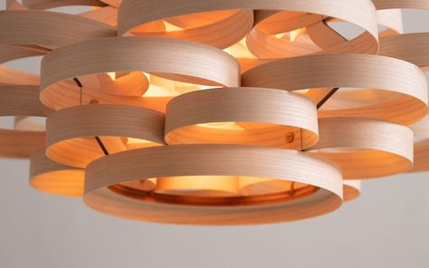 Gwenen Pendant - Oak Organic Lighting Design, Wooden Ceiling Light, Organic Lighting, Tom Raffield, Wooden Ceiling, Light Well, Wooden Ceilings, Tropical Party, Home Ceiling