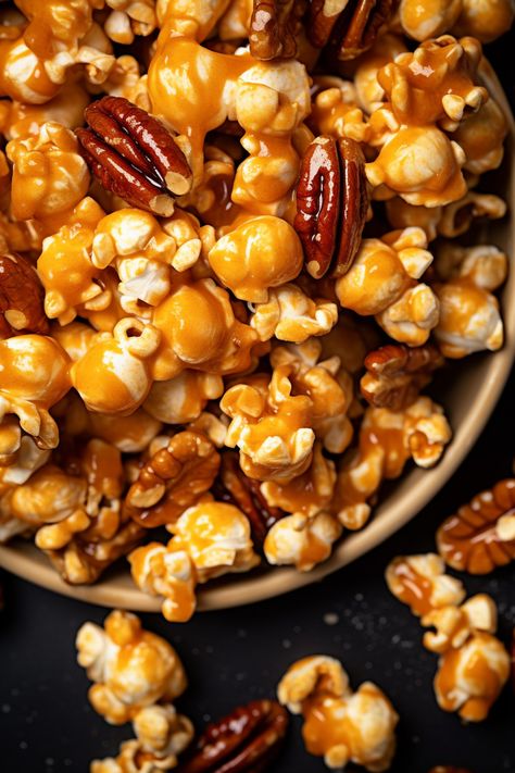 Praline Popcorn, Popcorn Recipes Sweet, Popcorn Recipes Easy, Butter Corn, Caramel Corn Recipes, Brown Sugar Butter, Popcorn Treats, Homemade Popcorn, Popcorn Snacks