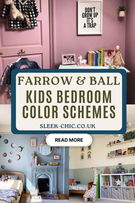 Farrow & Ball’s offering is unlike any other and is full of unique and inspiring colours that transform a space into one filled with style and innovation. Check out some of our favourite children’s bedrooms, whose walls are adorned with Farrow & Ball. Farrow And Ball Paint Colors, Kids Room Wall Color, Kids Room Paint Colors, Bedroom Wall Paint Colors, Unique Kid Rooms, Children's Bedroom Ideas, Shared Kids Room, Room Wall Colors, Kids Room Paint