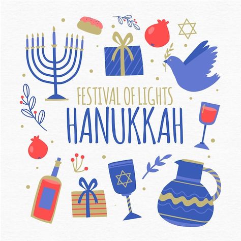 Free vector flat design hanukkah | Free Vector #Freepik #freevector #hanukkah #jewish #culture #religion Jewish Culture, Festival Lights, Flat Design, Hanukkah, Graphic Resources, Vector Free, How To Draw Hands, Pattern, Design