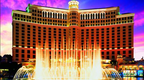 Timeless Las Vegas Luxury - Bellagio Resort & Casino.   Bellagio Las Vegas is a AAA Five Diamond Resort & Casino and is a member of The Leading Hotels of the World.   The Bellagio Las Vegas opened in 1998 and is home to the famous Fountains of Bellagio. Bellagio is renowned for its elegance and was inspired by Lago di Como in Bellagio, Italy.  Dale Chihuly's Fiori di Como covers the lobby ceiling with over 2,000 pieces of hand-blown glass sculptures.  The Bellagio Conservatory and Botanical ... Ocean's Eleven, Bellagio Las Vegas, Vegas Vacation, Casino Hotel, Vegas Hotel, Water Fountains, Dubai City, Vegas Trip, Las Vegas Hotels