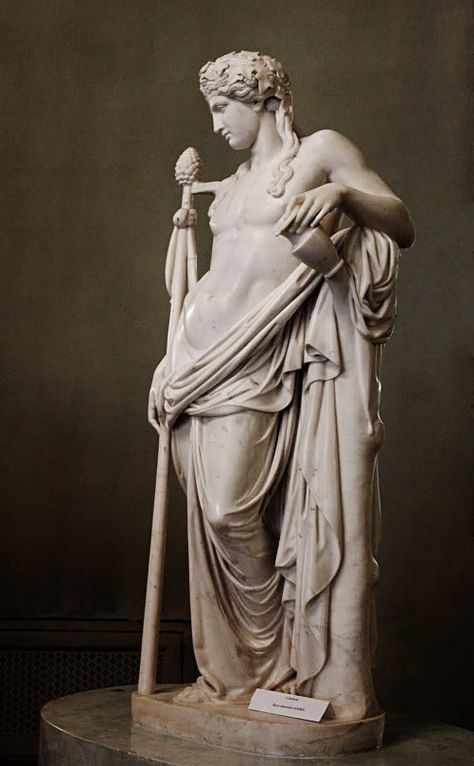 Dionysus God, Ancient Greek Sculpture, Classic Sculpture, Greek Statues, Roman Gods, Roman Sculpture, Greek Sculpture, Ancient Sculpture, Mythology Art