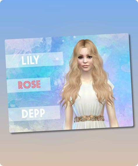 Sims 4 Sim CC: Lily-Rose Depp     Sims 4 Sims 4 Sims, Sims 4 Cc Download, Model Nails, Best Sims, Hair Food, Lily Rose Depp, Beyonce Knowles, Lily Rose, Sims 4 Cc