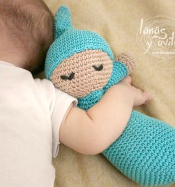 Amigurumi sleepy doll pattern (free crochet pattern) // Amigurumi alvó baba minta (ingyenes horgolásminta) // Mindy - craft tutorial collection // #crafts #DIY #craftTutorial #tutorial #amigurumi #crochet #freeCrochetPattern #freeAmigurumiPattern Amigurumi Baba, Confection Au Crochet, Baby Doll Pattern, Crochet Disney, Haken Baby, Crochet Diy, Love Crochet, Crochet For Kids, Doll Pattern