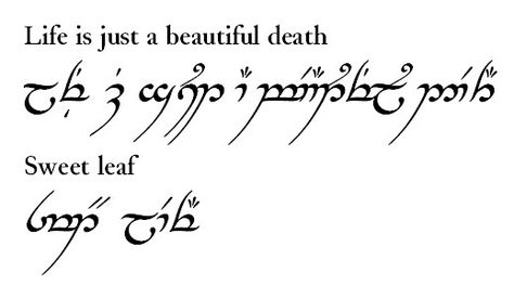 Elvish Quote, Lotr Elvish Tattoo, Elvish Alphabet, Elven Script, Elven Words, Lotr Sleeve, Elven Tattoo, Elvish Writing, Elvish Tattoo