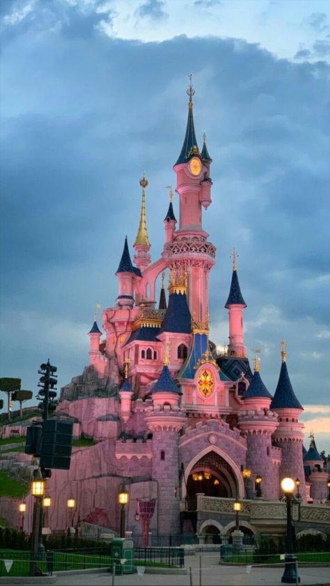 Pink Paris Wallpaper, Disneyland Paris Castle, Scenography Theatre, Disney Princess Cartoons, Disney Paris, Disney Background, Disney World Florida, Disney Images, Disney Phone Wallpaper