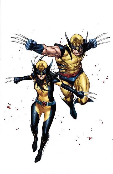 GENERATIONS: WOLVERINE & ALL-NEW WOLVERINE #1 Snikt Family, Wolverine And X23, Wolverine Variant, Wolverine Family, Olivier Coipel, All New Wolverine, Wolverine Artwork, Laura Kinney, Marvel Wolverine