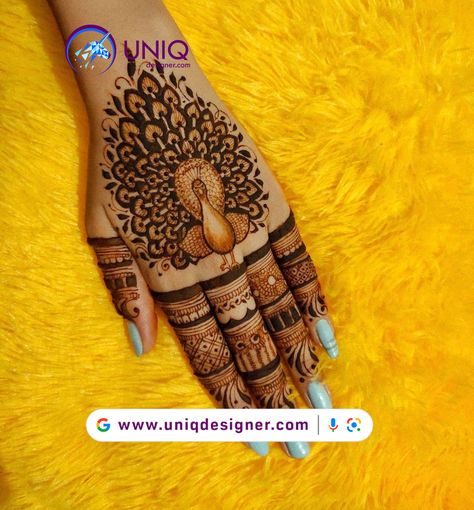 Sparrow Mehndi Design, Pecock Model Mehandi, Saider Mhendi, Mehendi Style, Peacock Henna, Mehndi Classes, Arabic Bridal Mehndi Designs, Peacock Mehndi Designs, Indian Mehndi Designs