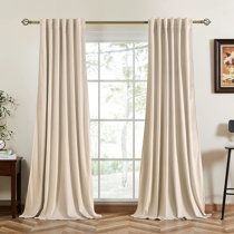 DKNY Modern Knotted Velvet Solid Room Darkening Rod Pocket Curtain Panels | Wayfair Living Room Window, Curtains For Bedroom, Room Window, Curtains For Living Room, Darkening Curtains, Living Room Windows, Rod Pocket Curtain Panels, Velvet Curtains, Room Darkening Curtains