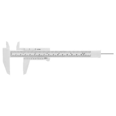 2Pc PLASTIC VERNIER CALIPER Diameter Measuring Gauge Small 3"/Large 6" Tool This set of 2 plastic vernier calipers can be used to a variety of measuring applications either in a classroom or a laboratory setting. Each set displays measurements in both inches and millimeters. Also excellent for classroom demonstrations of how to use calipers in a variety of experiments. Large and small sizes allow for increased versatility in your measurments. Large Caliper Features: Measures in both inches and m Calipers Tools, Pillar Design, Vernier Caliper, Id Design, Harley Quinn Art, A Classroom, Calipers, Harley Quinn, How To Use