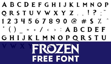 Download the Frozen Font here for free! Learn how you can use the Frozen 2 font without needing a font generator for the text. DIY, Cricut, & scrapbooking. Silhouettes Disney, Frozen Font, Cricut Scrapbooking, Star Wars Font, Disney Font Free, Harry Potter Book Covers, Harry Potter Font, Frozen Free, Frozen Crafts