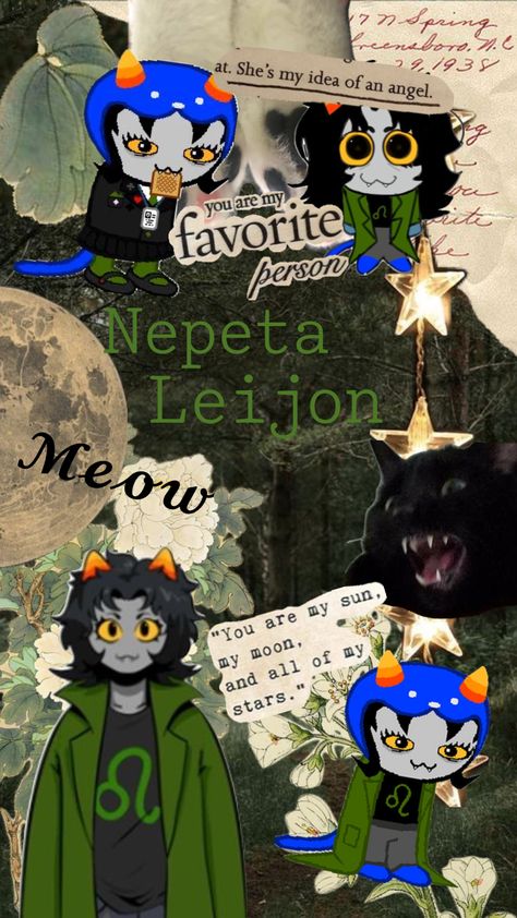 | Homestuck | Nepeta Leijon |#myfirstshuffle #nepetahomestuck #nepetaleijon #homestuck #homestucknepeta #meow Homestuck Nepeta, Homestuck Wallpaper, Nepeta Leijon, You Are My Favorite, Homestuck, Angel, Stars