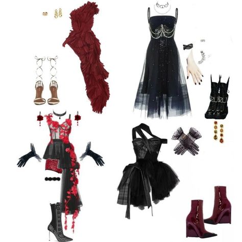 Kpop Horror Concept Outfit, Kpop Horror Concept, Drama Aespa, Horror Concept, Dance Style Outfits, Red Carpet Awards, Idol Outfit, Dangerous Woman Tour, Queen Outfit