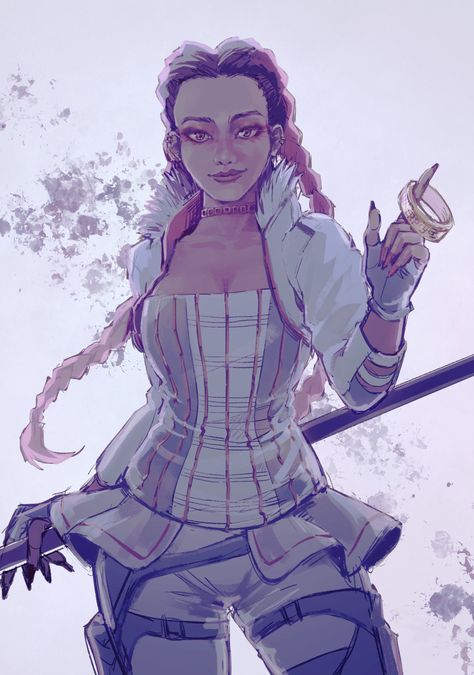 Loba Apex Legends Fanart, Loba Fanart, Loba X Valkyrie, Apex Characters, Apex Wattson, Loba Apex Legends, Addams Family Halloween Costumes, Apex Legends Loba, Lisa Hamilton