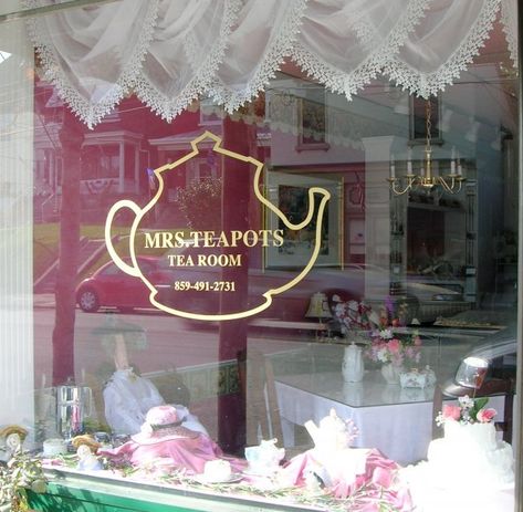 4. Mrs. Teapots Tea Room - 339 Fairfield Ave. Bellevue, KY 41073 Small Tea Room Ideas, Tea Room Business Ideas, Vintage Tea Room Ideas Decor, Tea Room Interior Design, Tea Room Ideas, Tea Room Aesthetic, Mrs Teapot, Tea Room Interior, Tea Room Design