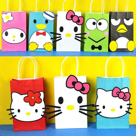 Hello Kitty/My Melody and Friends/Sanrio by SimplyMadewithSam My Melody And Friends, Hello Kitty And My Melody, Bolo Da Hello Kitty, Hello Kitty Birthday Theme, Hello Kitty Theme Party, Diy Hello Kitty, Hello Kitty Birthday Party, Hello Kitty Themes, Hello Kit