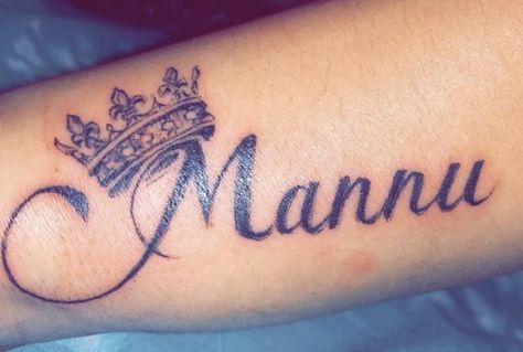 Partner Name Tattoos For Women, Partners Name Tattoo Ideas, Partner Name Tattoos, Husband Name Tattoos, Tattoo For My Son, Name Tattoo On Hand, Heart Tattoos With Names, Names Tattoo, My Life Partner