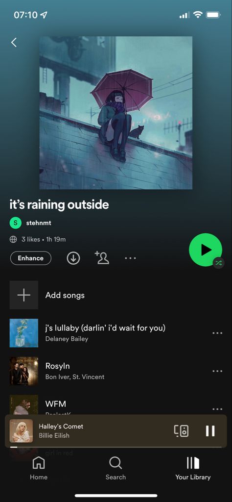 a playlist for rainy days Rainy Day Playlist Names, Rainy Playlist, Songs For Rainy Days, Rainy Day Playlist, Playlist Ideas, Raining Outside, Play List, I Wan, Bon Iver