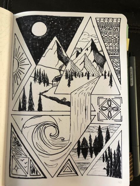 Doodle Art Drawing Creative Easy, Sketch Book Drawings Doodles, Skechtbook Drawing, Doodle Art Drawing Creative, Cool Drawing Ideas Creativity Simple, Doodle Sketch Ideas, Cool Drawings Tumblr, Easy Creative Drawings, Skechtbook Ideas