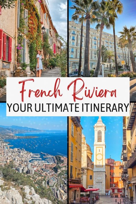 Create the perfect 7 day French Riviera itinerary with our comprehensive France travel guide. Explore the beauty of Southern France, including Nice France and the picturesque Provence. Discover the best places to go in France, from charming French villages to the stunning Cote Dazur. This guide covers all the top attractions, must-do activities, places to visit, and things to do for a memorable French Riviera trip. Ideal for those traveling to France. French Riviera Itinerary, Traveling To France, French Villages, Cote Dazur, France Itinerary, France Travel Guide, Southern France, Visit France, The French Riviera