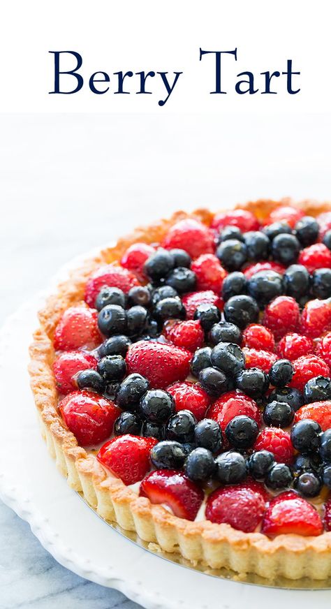 Fruit Explosion, Whipped Mascarpone, Strawberries And Raspberries, Mascarpone Filling, Fruit Tart Recipe, Butter Substitute, Butter Crust, Berry Tart, Tarts Crust