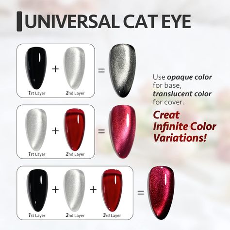 Amazon.com : GAOY Cat Eye Gel Nail Polish, Glitter Holographic Nail Polish with Magnet, 16ml Reflective Translucent UV Gel for Nail Art, 1138 Silver : Beauty & Personal Care Silver Cat Eye Nails Design, Cat Eye Magnetic Nail Art, Silver Magnetic Nails, Silver Cat Eye Nails, Nail Polish Glitter, Cat Eye Gel Polish, Magnetic Nails, Holographic Nail Polish, Cat Eye Gel