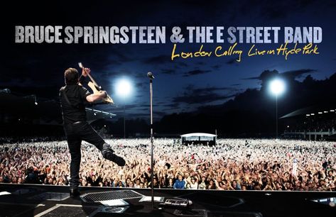 Bruce Springsteen Concert, Pearl Jam Eddie Vedder, Live In London, E Street Band, Owl City, Eddie Vedder, Rare Pictures, London Calling, Color Photo