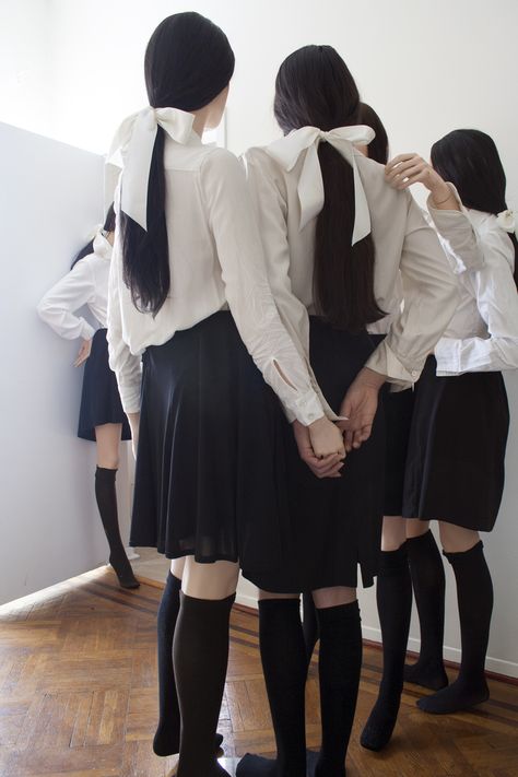 mxdvs: “ Line Up Photographed by Martin Gutierrez ” Japanese School, Estilo Preppy, School Uniforms, Leather Skirt, Fashion Photography, My Style, Nike, Photographer, How To Wear