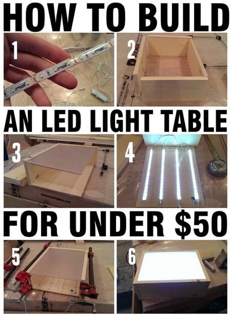 Led Light Table, Deco Led, Diy Muebles Ideas, Diy Lampe, Diy Holz, Woodworking Jigs, Led Light Strips, Easy Woodworking Projects, Scroll Saw