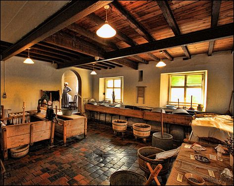 #Victorian laundry room  Shared by www.activeappliances.com Castle Laundry Room, Victorian Laundry Room, Victorian Laundry, Victorian Style Interior, Laundry Makeover, Castle Ideas, Upstairs Downstairs, Drying Room, Vintage Laundry Room