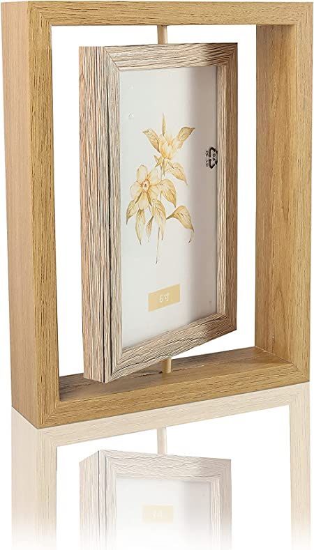 Double Sided Picture Frame, Plexiglass Window, Standing Picture Frame, Multi Picture Frames, Double Photo Frame, Double Photo, Double Picture, Picture Frame Decor, Wood Photo Frame