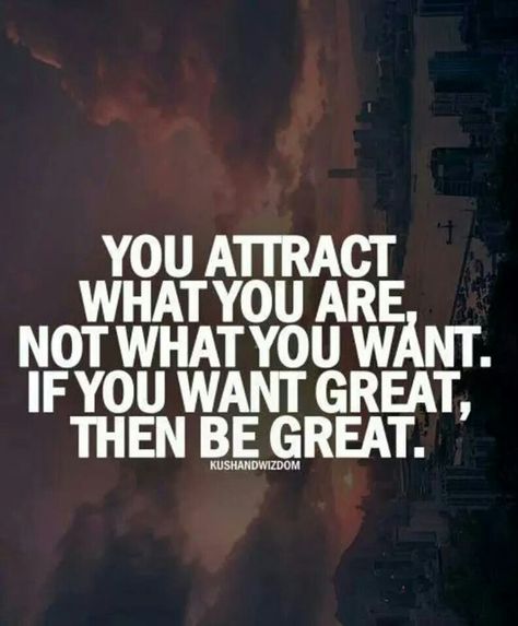 You are what you attract. Greatness attracts greatness. Sanna Ord, Positiva Ord, Fina Ord, Motiverende Quotes, Be Great, Superwholock, Quotable Quotes, Real People, The Words