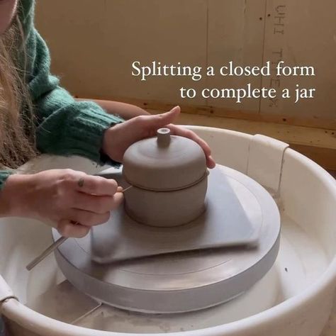 Enclosed Form Pottery, Closed Forms Pottery, Pottery Closed Form, Closed Form Pottery Jar, Closed Form Ceramics, Ceramic Arts Daily, Clay Classes, Pottery Projects, Pottery Form