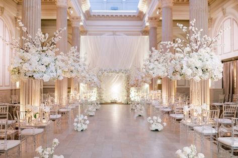 Wedding Ballroom Decor, Treasury On The Plaza, 2023 Wedding Trends, Let's Get Married, Wedding Stage Decorations, Ballroom Wedding, Stage Decorations, Wedding Stage, The Plaza