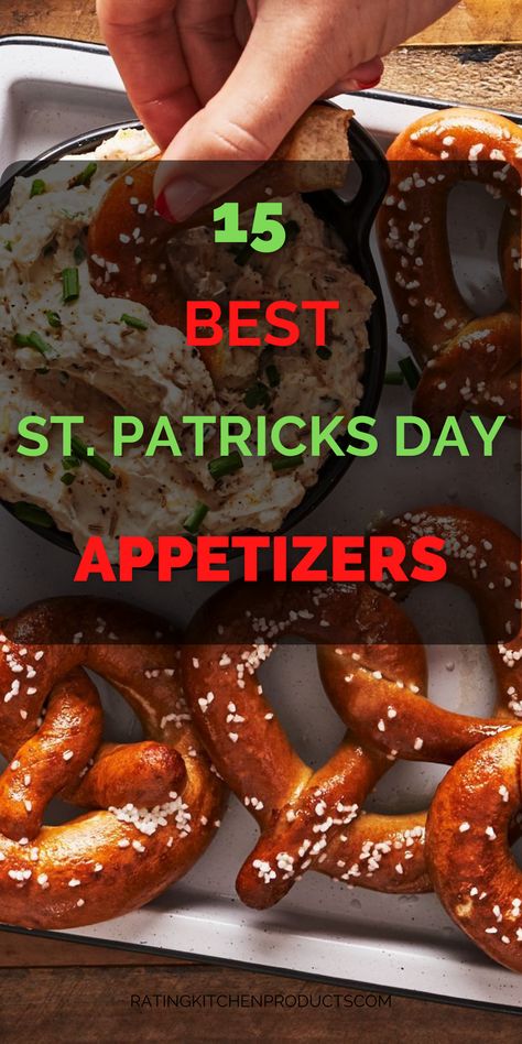 Saint Patricks Day Appetizers Parties, Irish Dips St Patrick, Guinness Appetizers, Easy St Pattys Day Appetizers, St Pats Appetizers, Irish Tailgate Food, Irish Snacks Traditional, At Patricks Day Appetizers, St Pats Appetizers Appetizer Ideas