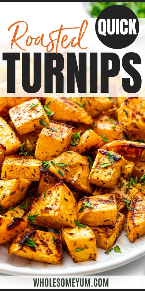 Roasted Turnips Recipe Yellow Turnip Recipes, How To Cook Turnips, Turnips Recipe, Roasted Turnips, Turnip Recipes, Asparagus Recipes Roasted, Wholesome Yum, Csa Recipes, Keto Dinners